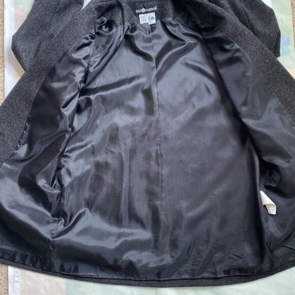 Sag Harbor Womens Blazer Heather Black Wool Rich Blend Jacket Sz 8 100%Pure Wool - Picture 6 of 12